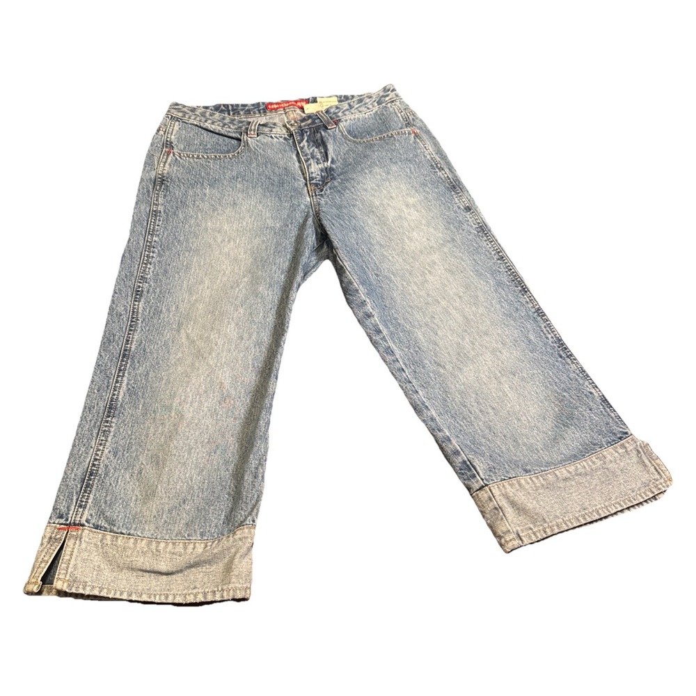 Vintage UNIONBAY Jeans Women's Size 7 Made in Hong Kong 100% Cotton Baggy Cuffed